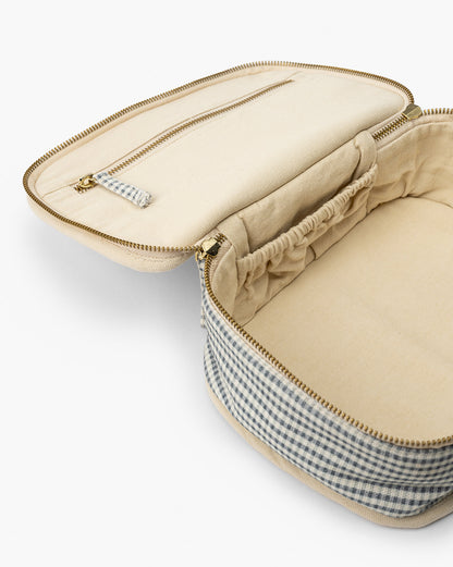 Trousse de beauté à carreaux vichy