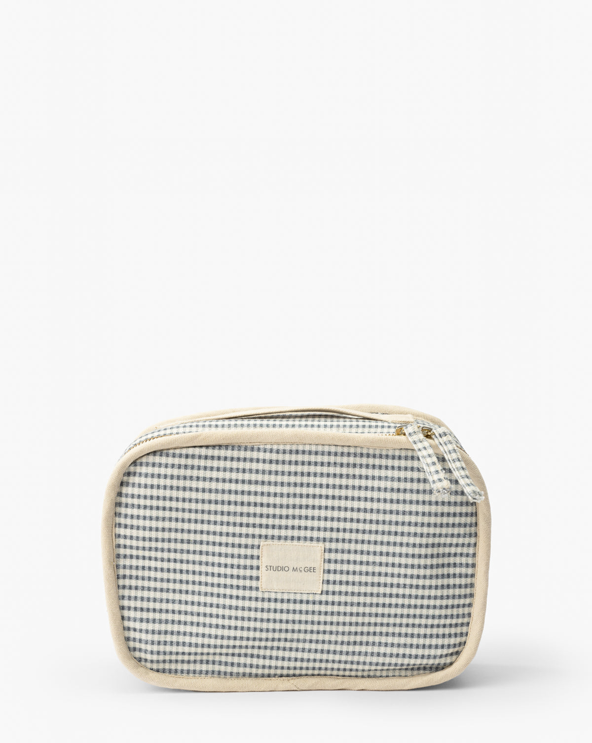 Trousse de beauté à carreaux vichy