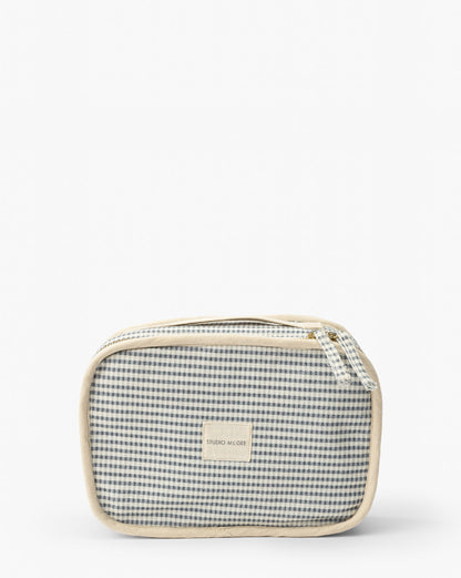 Trousse de beauté à carreaux vichy