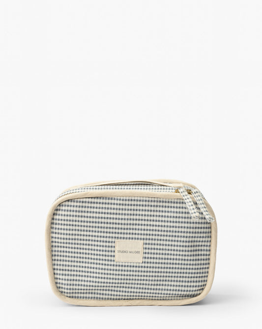 Trousse de beauté à carreaux vichy