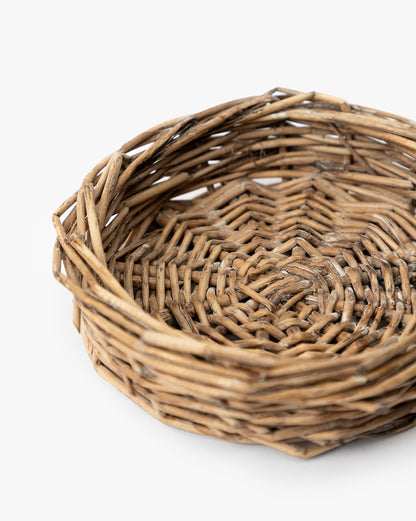 Cloche en verre avec base tissée