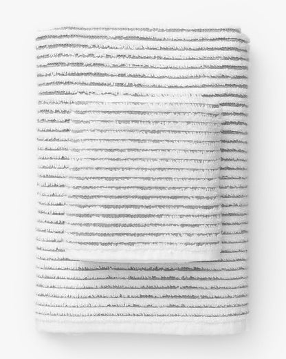 Collection de bain à rayures grises