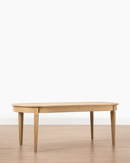 Table à manger extensible en chêne Hughes