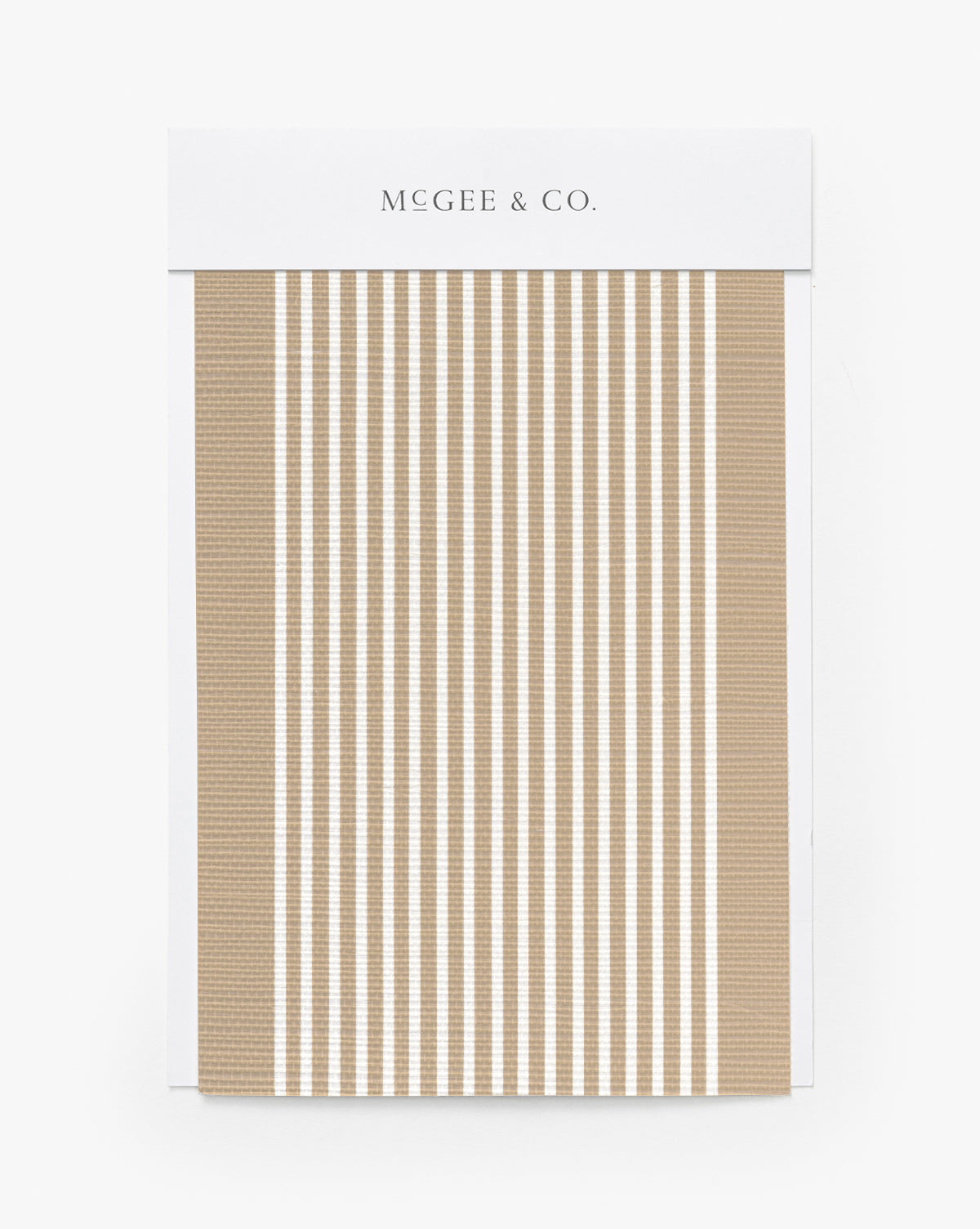 Échantillon de papier peint en sisal rayé Leah