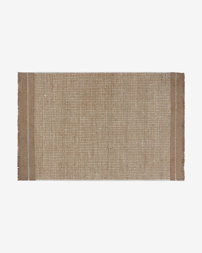 Tapis en jute tissé à la main naturel de Gérone