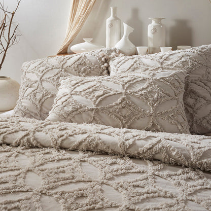 Housse de couette et taies d'oreiller Madison - Naturel