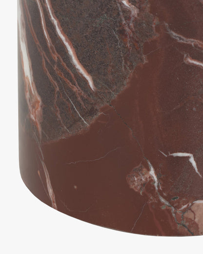Table d'appoint en marbre merlot