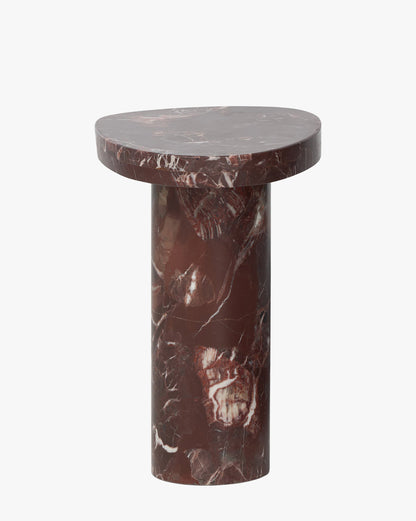Table d'appoint en marbre merlot