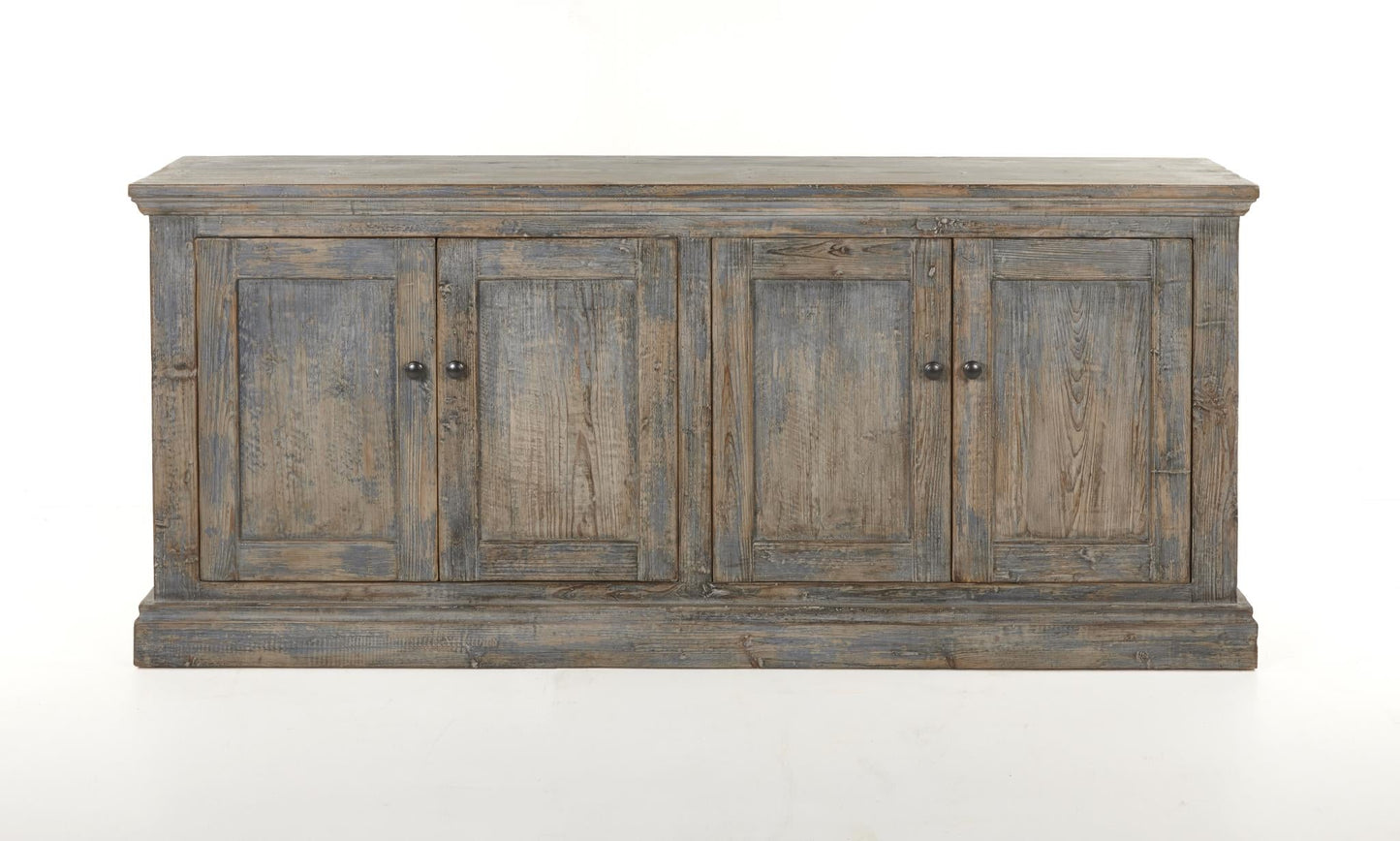 Buffet Mira 4 portes - Bleu antique 