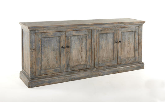 Buffet Mira 4 portes - Bleu antique 