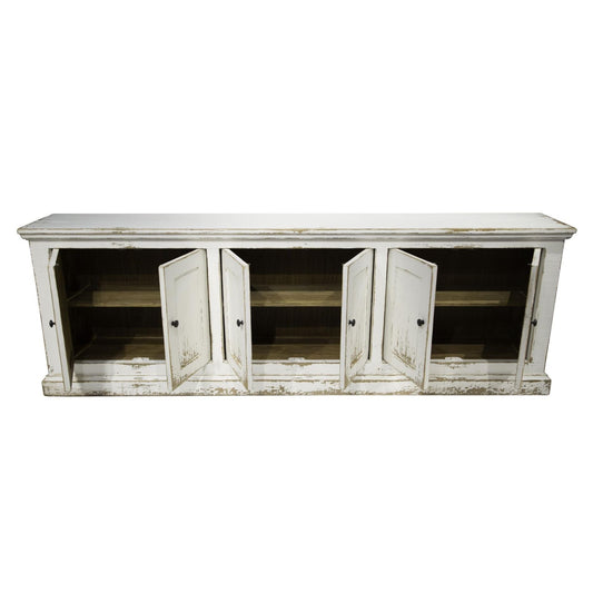 Buffet Mira 6 portes - Blanc antique 