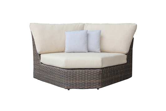 Chaise d'angle incurvée Portfino - Espresso