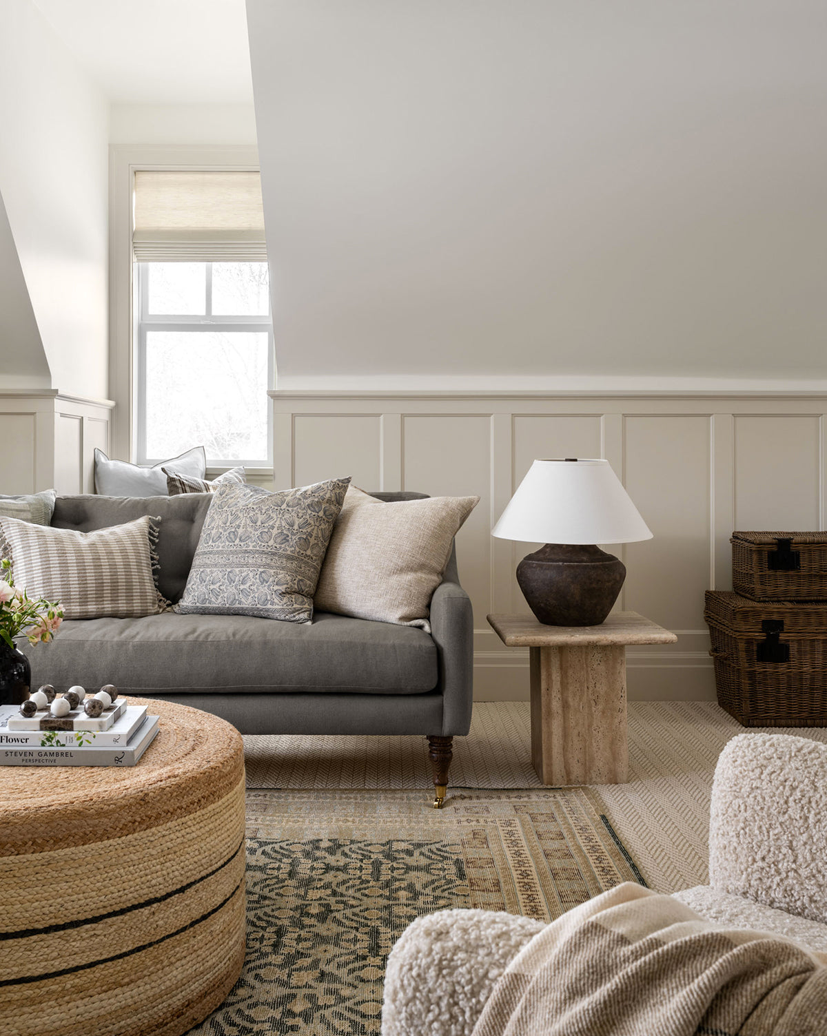 Housse de coussin à imprimé floral Danny