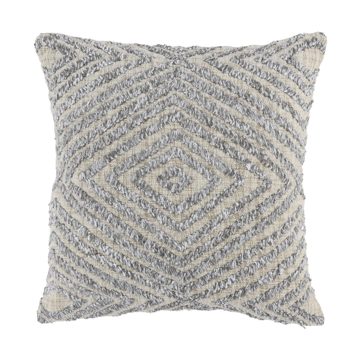 Coussin Omaira 18x18 gris