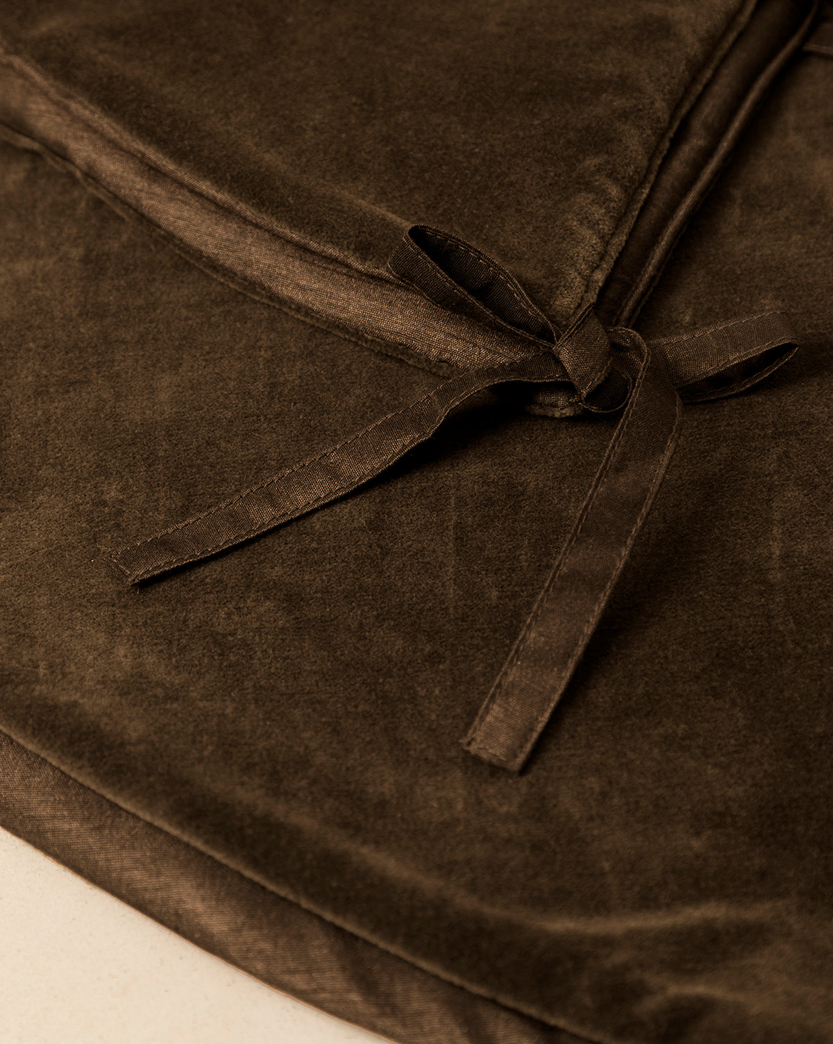 Jupe de sapin en velours marron