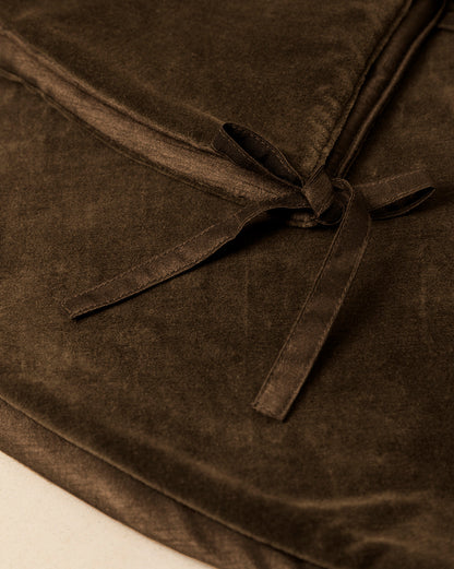 Jupe de sapin en velours marron