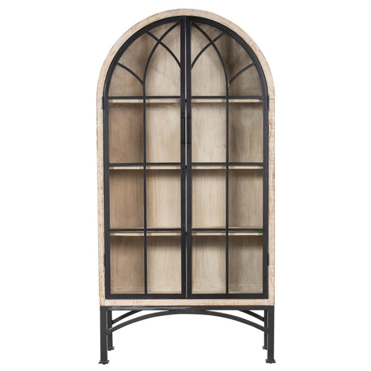 Armoire cintrée Vickie - Blanc lavé