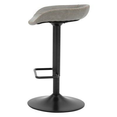 Tabouret de bar Vogue à vérin à gaz gris brume vintage