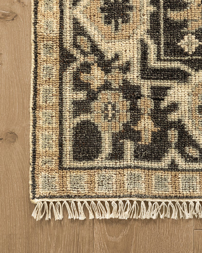 Tapis en laine noué à la main Wayland