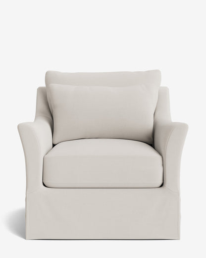 Fauteuil pivotant avec housse Wilhelmina