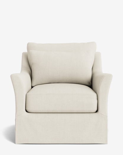 Fauteuil pivotant avec housse Wilhelmina