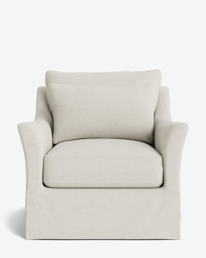 Fauteuil pivotant avec housse Wilhelmina