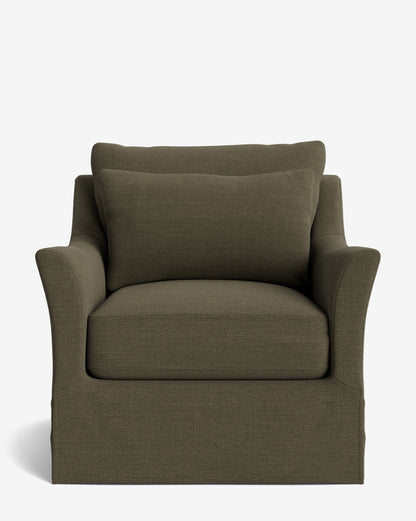 Fauteuil pivotant avec housse Wilhelmina