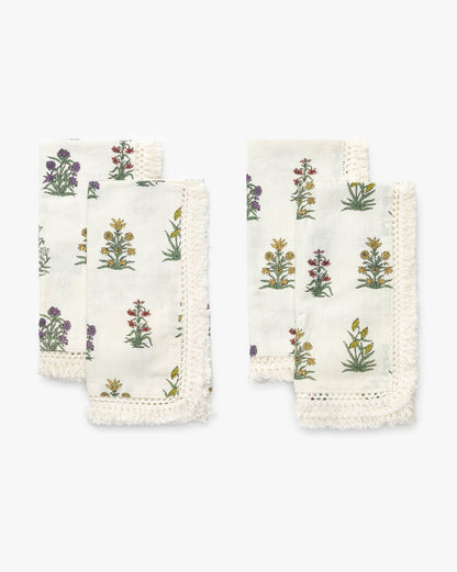 Serviettes florales Wilkie (lot de 4)