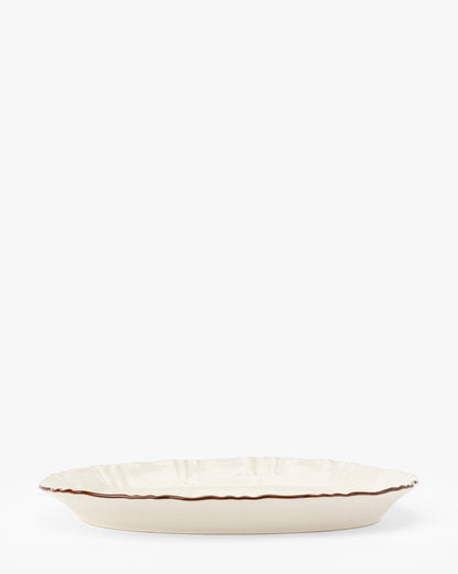 Plat de service en osier