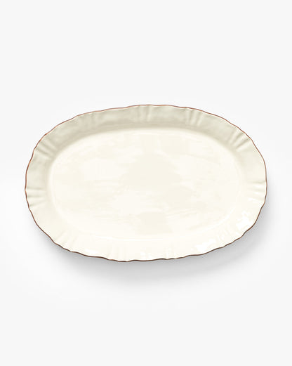 Plat de service en osier