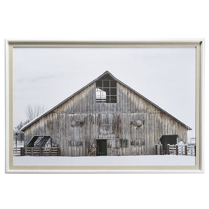 Art encadré - Grange d'hiver 