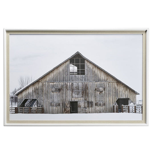 Art encadré - Grange d'hiver 