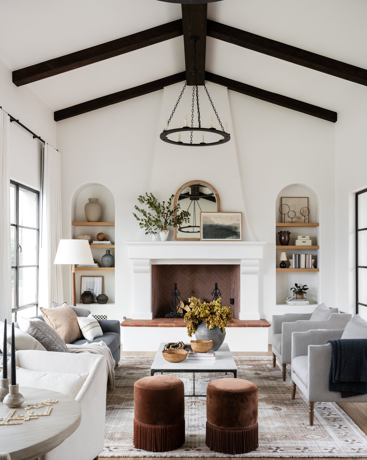 Tabouret à franges Astrid