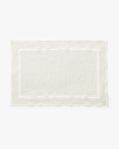 Set de table rectangulaire tissé