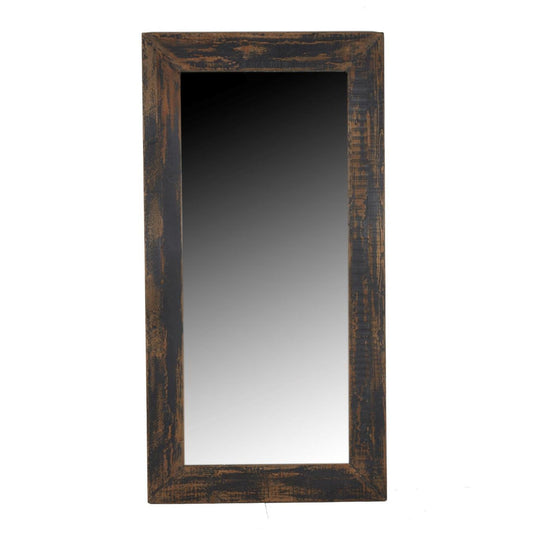 Miroir incliné noir vieilli