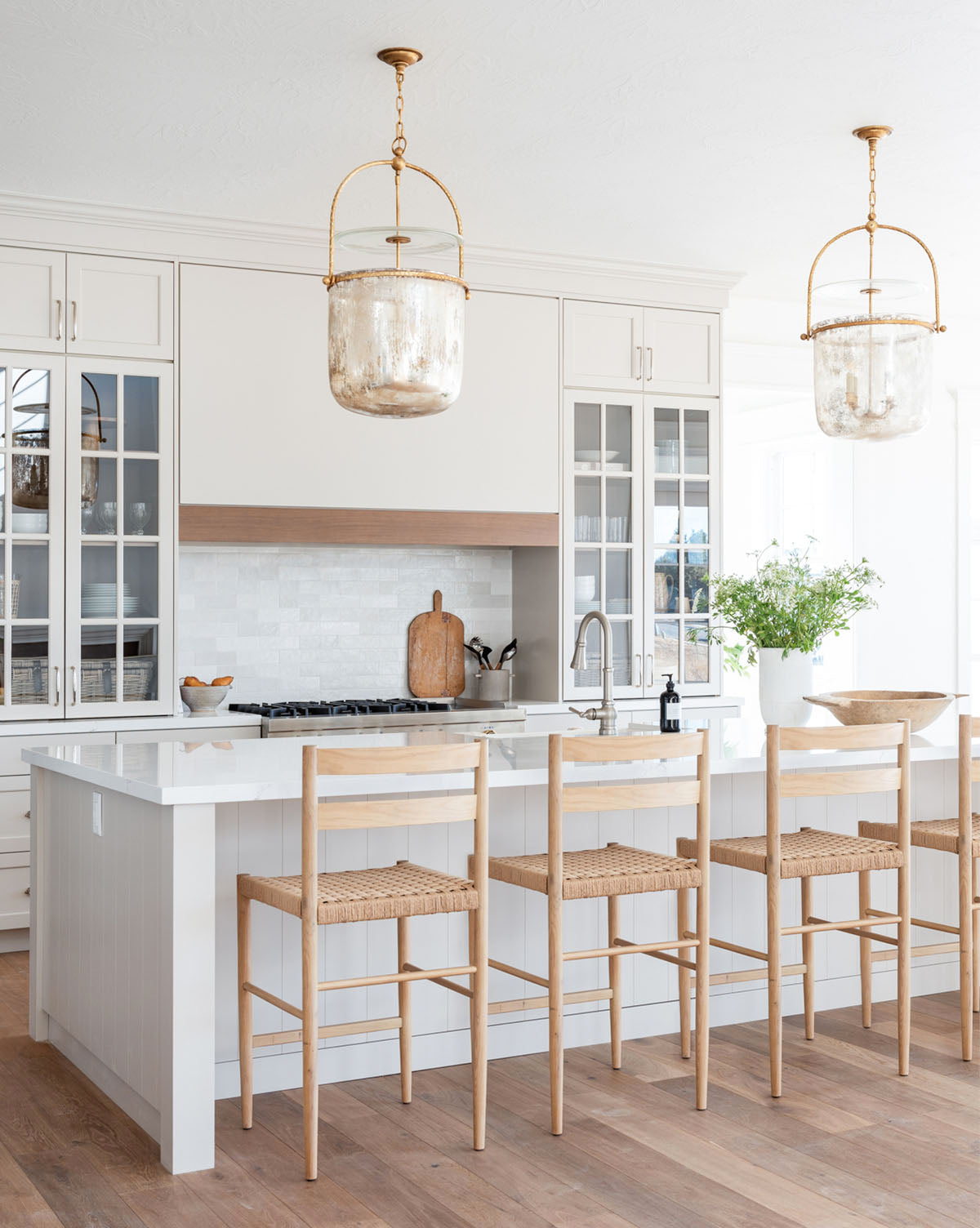 Tabouret de bar tissé Eloise