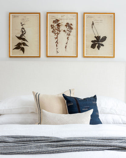 Housse de coussin à rayures en soie Abigail