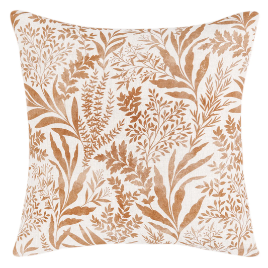 Coussin châtaigne mûre 22x22 