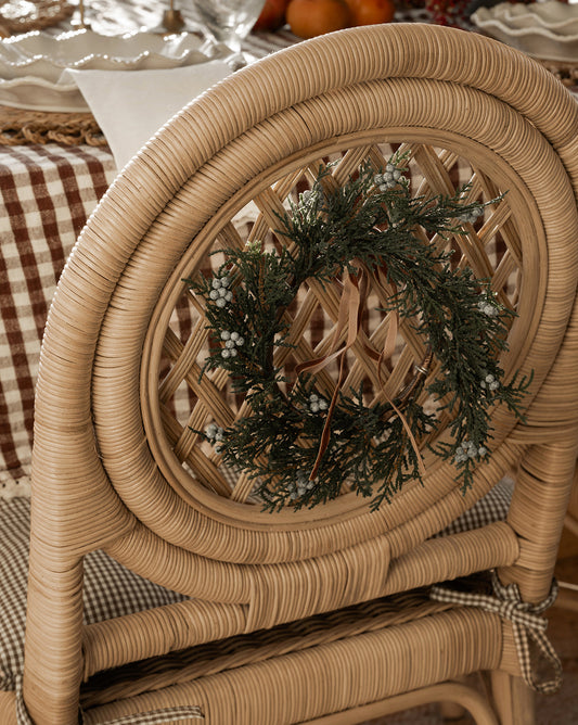 8 couronnes artificielles de myrtilles et de genévriers