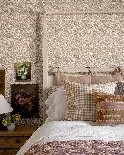 Housse de coussin à carreaux Edison