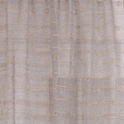 Panneau de draperie en lin et jute - Anthracite