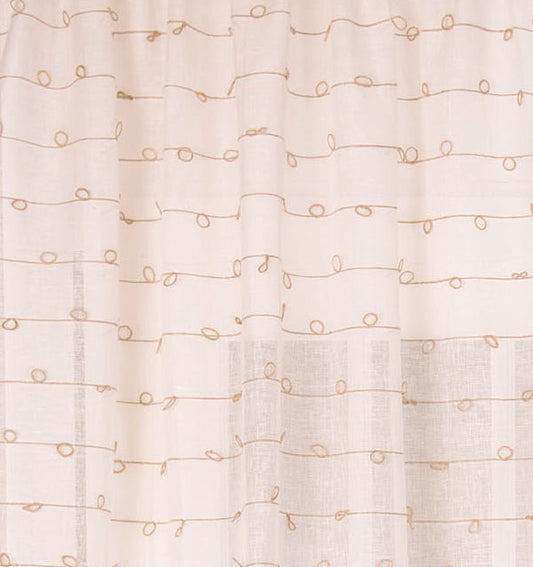 Panneau de draperie en lin et jute - Naturel