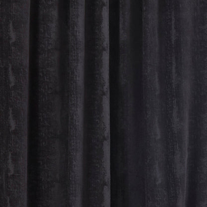 Panneau de draperie en velours écrasé - Noir