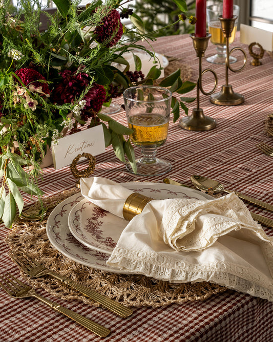 Ronds de serviette en argent (lot de 4)