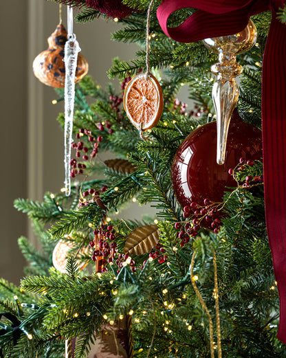 Guirlande d'oranges séchées artificielles de 6 pieds