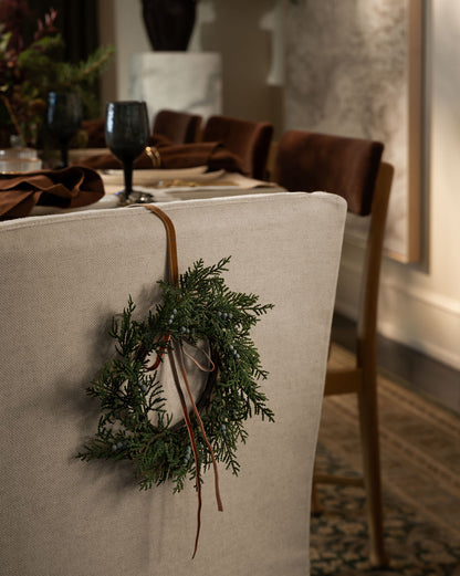 8 couronnes artificielles de myrtilles et de genévriers