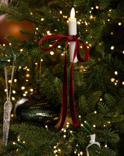 Bougies LED avec clip en laiton (lot de 10)