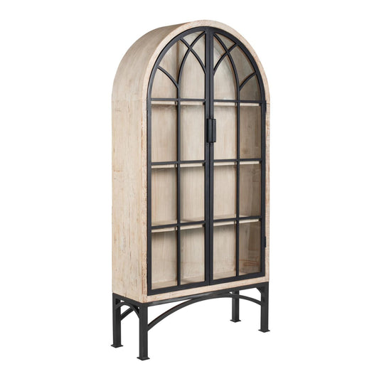 Armoire cintrée Vickie - Blanc lavé