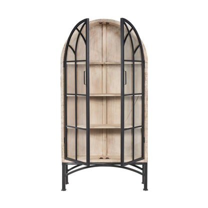 Armoire cintrée Vickie - Blanc lavé