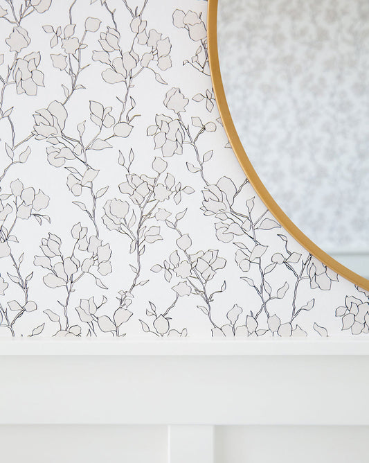 Papier peint floral esquissé de Blair